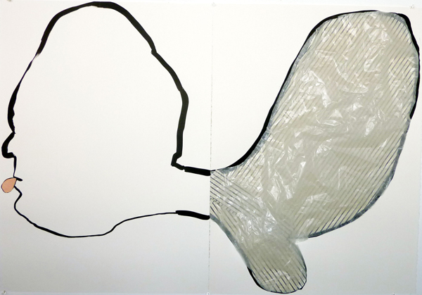 Untitled Floating Body in Stripes