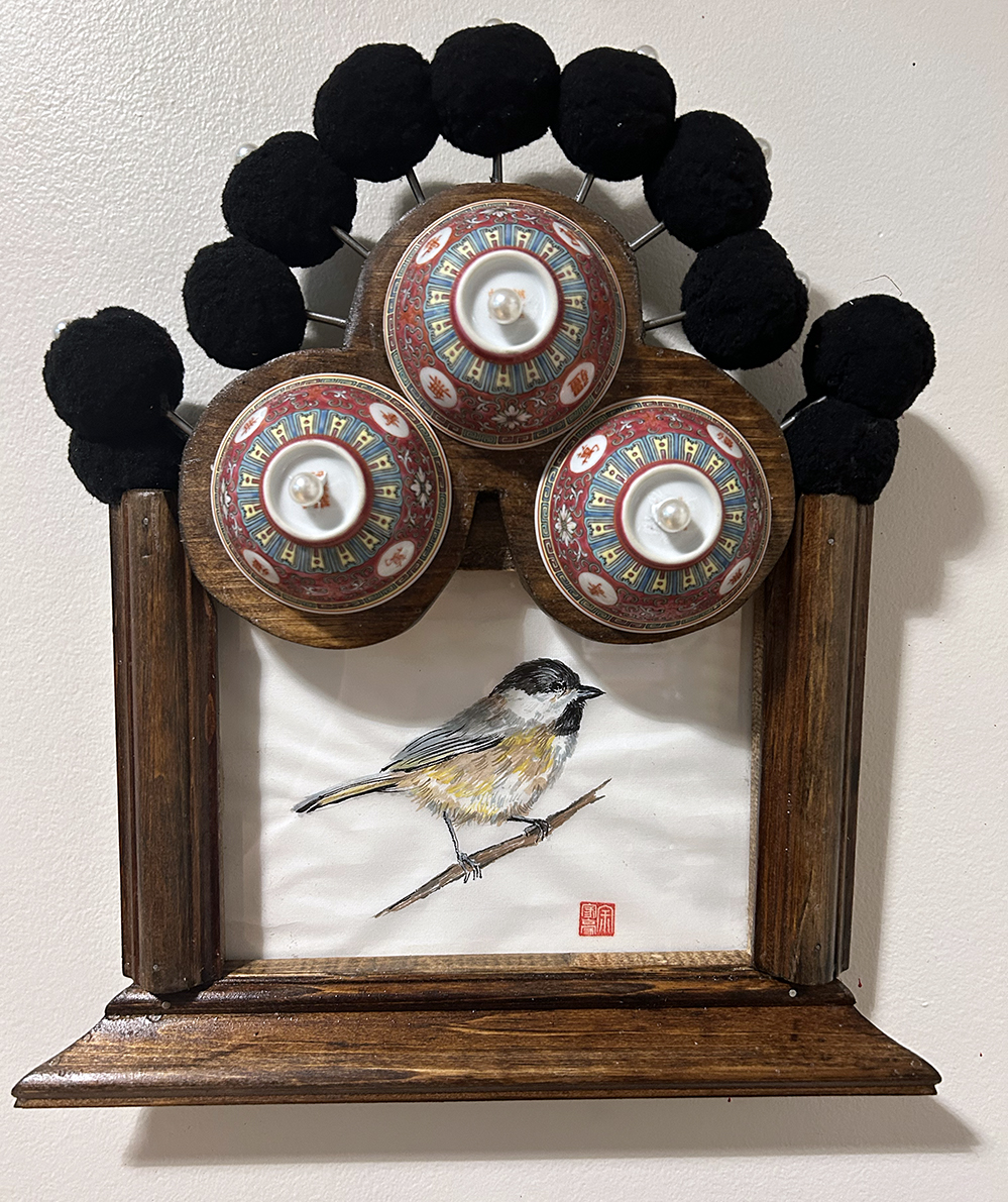 Chickadee Dressed as Chinese Opera